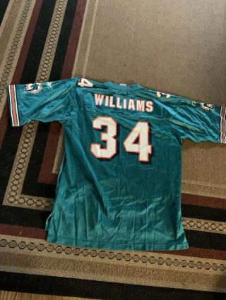 Ricky Williams Miami Dolphins Nfl Football Stitched Jersey Men’s Sz Large Reebok