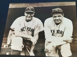 Babe Ruth & Lou Gherig Old School York Yankees Baseball 8x10 Vintage Photo