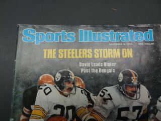 December 6,  1976 Vintage Sports Illustrated ROCKY BLEIER Pittsburgh Steelers 3