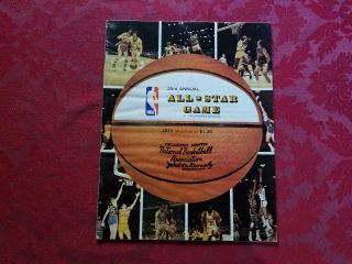 1973 Nba All Star Game Program Chicago