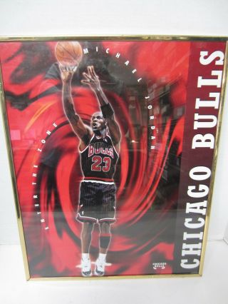 Michael Jordan " Enter The Zone " Poster - Framed 16 " X 20 " - Chicago Bulls