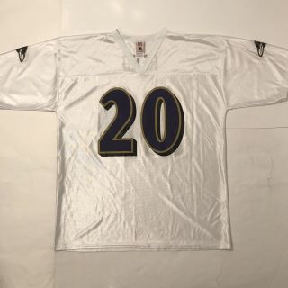 Nfl Baltimore Ravens Ed Reed White Jersey Mens Size Extra Large Xl Football 20