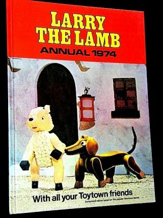 LARRY THE LAMB Annual 1974 TV Toytown fairy tales watch with mother 2