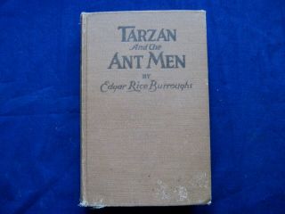 Vintage Book Tarzan And The Ant Men - Burroughs - A.  C.  Mcclurg 1924 1st Edition