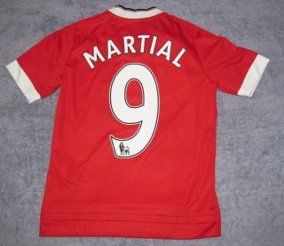 Anthony Martial Kids 2015 Manchester United Home Red Adidas Jersey Boys S Youth