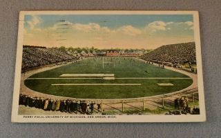 Rare 1916 University Of Michigan Football Postcard - Ann Arbor Michigan