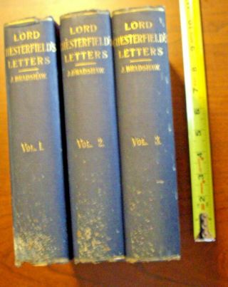 " The Letters Of Philip Dormer Stanhope Earl Of Chesterfield With The Characters "