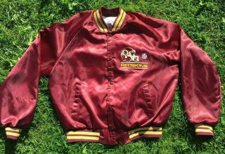 Vintage Ladies Size L Washington Redskins Satin Varsity Style Jacket