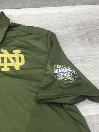 Notre Dame 2016 Shamrock Series San Antonio Polo Shirt Large 2