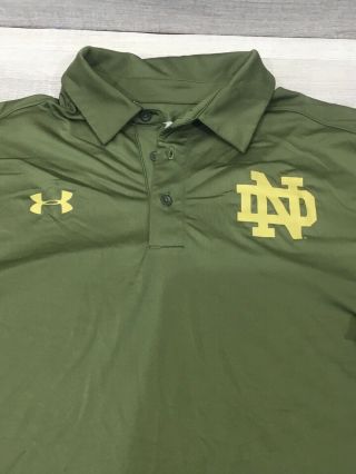 Notre Dame 2016 Shamrock Series San Antonio Polo Shirt Large 3
