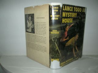 LANCE TODD AT MYSTERY HOUSE by BUDD WESTREICH with DUST JACKET,  RARE TITLE TO FI 2
