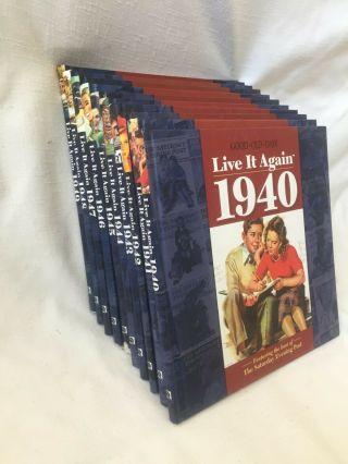 Good Old Days LIVE IT AGAIN Books 1940 ' s full set of 10 2