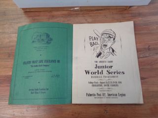 RARE 1946 American Legion Junior World Series Program Jim Frey Don Zimmer (h1) 2