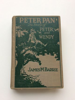 " Peter Pan ",  Peter And Wendy By J M Barrie 1911 Grosset & Dunlap,  Photoplay Rare