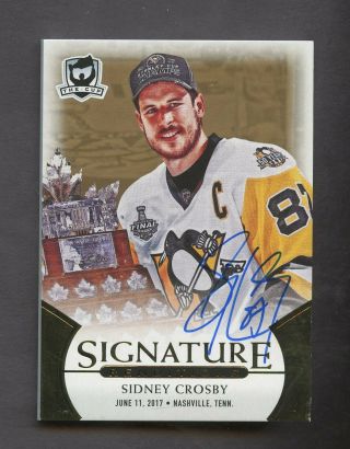2018 - 19 Ud The Cup Signature Renditions Sidney Crosby Penguins Auto