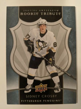2019 - 20 Ud Artifacts Sidney Crosby 15th Anniversary Rookie Tribute 04/15 Rt - Sc