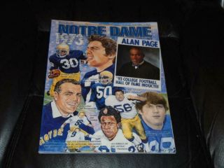 1993 Usc Vs Notre Dame College Football Program Alan Page Cover Nr