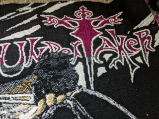 WWE Attitude The Undertaker Throw Blanket Tapestry 55x45 Flaws 2