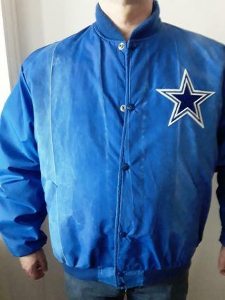 Vtg Dallas Cowboys Starter Jacket Size Xl Jimmy Johnson Troy Aikman Smith 90s