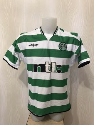 Fc Celtic 2001/2002/2003 Home Size M Umbro Football Shirt Jersey Soccer Maillot