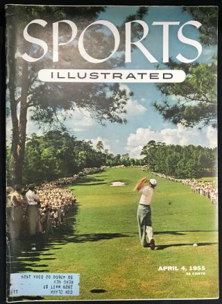 April 4,  1955 Sports Illustrated Ben Hogan Golf Cover The Masters In Color