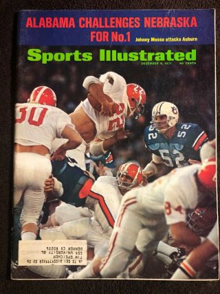 Sports Illustrated December 6 1971 Alabama Nebraska Johnny Musso
