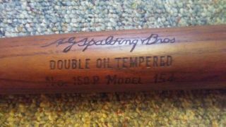 Early A.  G.  Spalding Bros.  Turn Of The Century Baseball Bat N/r