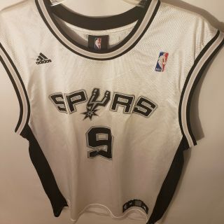 Tony Parker San Antonio Spurs Jersey Adidas White Mens Size Medium