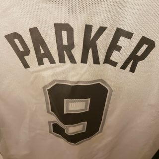 Tony Parker San Antonio Spurs Jersey Adidas White Mens Size Medium 3