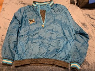 Mens San Jose Sharks 1997 All - Star Game Pullover Reversible Jacket XL 2