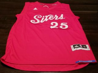 Red Ben Simmons 25 Philadelphia 76ers Adidas Jersey Size M