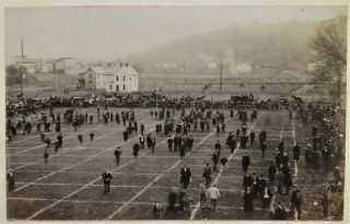 Circa 1905 Marietta Univ.  Vs.  Ohio Univ.  Football Real Photo Postcard Postgame