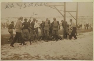 1913 University Of South Dakota V.  Denver Univ.  Football Real Photo Postcard