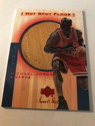 2001 - 2002 Michael Jordan Upper Deck Sweet Shot Hot Spot Floor Card Mj - F