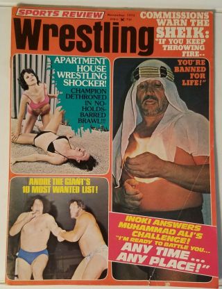 Sports Review Wrestling - Apartment Girls - Nov.  1975