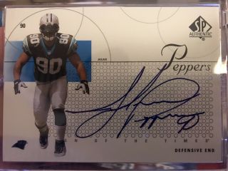 Julius Peppers Carolina Panthers 2002 Sp Authentic Sign Of The Times Auto Rc