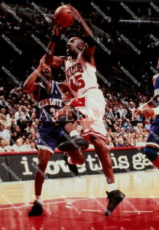 Sa604 Michael Jordan Chicago Bulls Basketball 35mm Slide Transparency