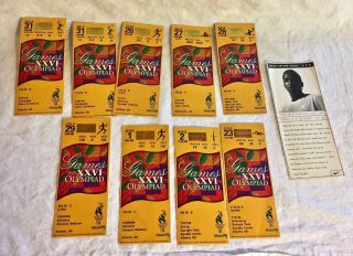 Olympics Ticket Stubs Atlanta 1996 Swimming Volleyball Diving Waterpolo Rowing