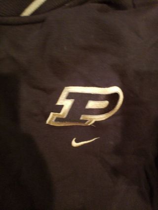Nike Team Purdue Boilermakers Stitched Full Zip Hoodie Jacket Mens Size XL 2