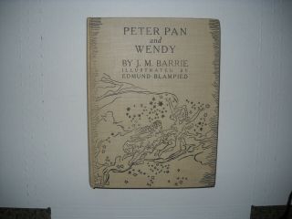 Peter Pan And Wendy Book Jm Barrie Edmund Blampied Hardcover Scribners