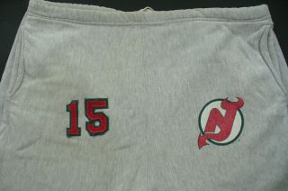 Authentic Jersey Devils Sweat Pants 1987 Season