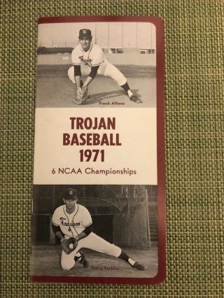 1971 Trojan Baseball And Track And Field Guides