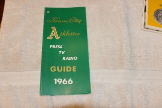 1966 Kansas City Athletics Baseball Media Guide