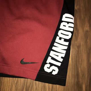 Mens SMALL Nike Dri Fit STANFORD CARDINAL Basketball athletic gym shorts S 2