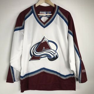 Ccm Officially Licensed Nhl Colorado Avalanche Hockey Jersey Adult Size Small