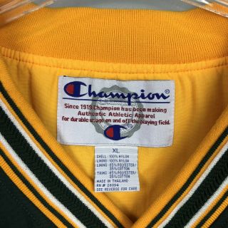 A09694 VTG CHAMPION GREEN BAY PACKERS NFL Football Pullover Jacket Size XL 3