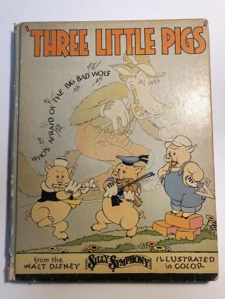 The Three Little Pigs From The Walt Disney Silly Symphony 1933 Hardcover