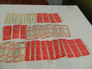 30 Assorted St.  Louis Cardinals Football Pocket Schedules 1977,  1978,  1979 & 1980