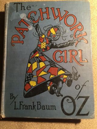 The Patchwork Girl Of Oz By Frank Baum,  Blue Cover,  Reilly & Lee