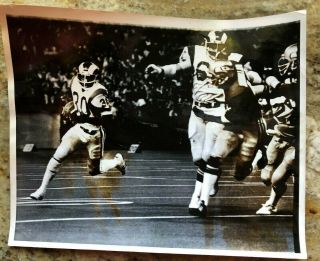 Lawrence Mccutcheon 1976 Press Photo - Los Angeles Rams - Seattle Seahawks